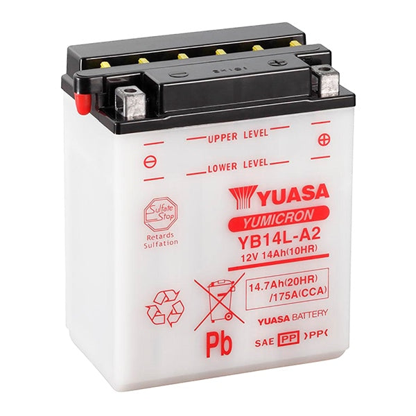 Batteries conventionnelles haute performance (AGM) Yuasa YB14L-A2