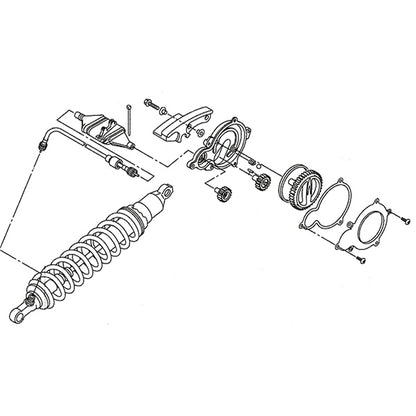 Kimpex Yamaha Câble de réglage pour suspension arrière