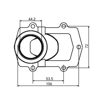 Kimpex Carburetor Adapter Mounting Flange Fits Arctic cat-Kimpex-Elevate