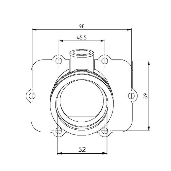 Kimpex Carburetor Adapter Mounting Flange Fits Ski-doo-Kimpex-Elevate
