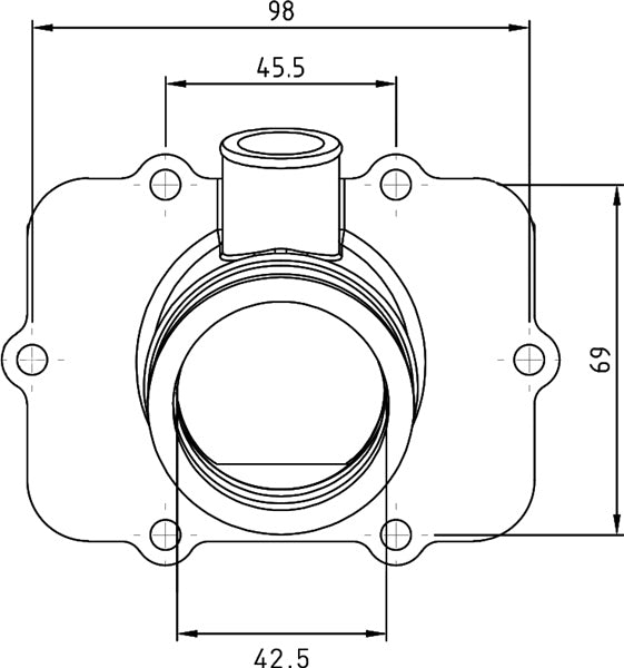 Kimpex Carburetor Adapter Mounting Flange Fits Ski-doo-Kimpex-Elevate