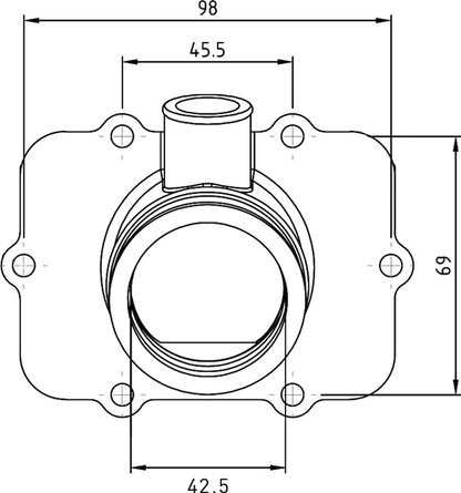 Kimpex Carburetor Adapter Mounting Flange Fits Ski-doo-Kimpex-Elevate