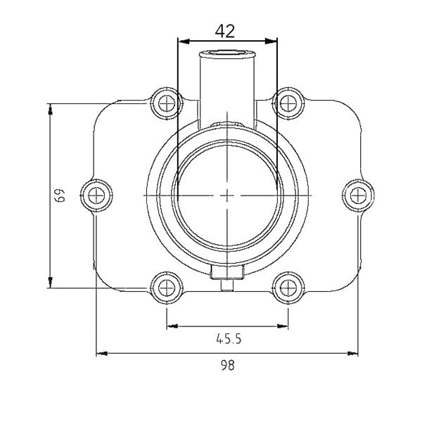 Kimpex Carburetor Adapter Mounting Flange Fits Ski-doo-Kimpex-Elevate