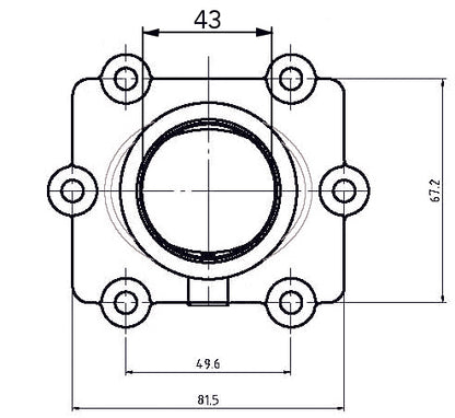 Kimpex Carburetor Adapter Mounting Flange Fits Arctic cat-Kimpex-Elevate