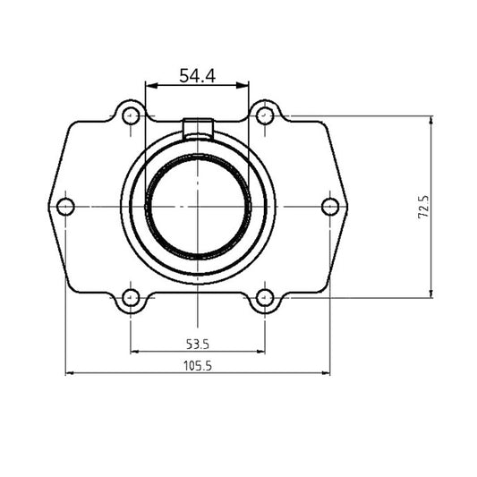 Kimpex Carburetor Adapter Mounting Flange Fits Arctic cat-104570-Kimpex-Elevate