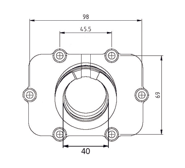 Kimpex Carburetor Adapter Mounting Flange Fits Ski-doo-Kimpex-Elevate