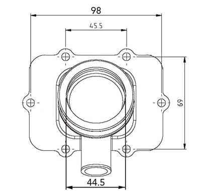 Kimpex Carburetor Adapter Mounting Flange Fits Ski-doo-Kimpex-Elevate
