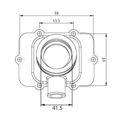 Kimpex Carburetor Adapter Mounting Flange Fits Ski-doo-Kimpex-Elevate