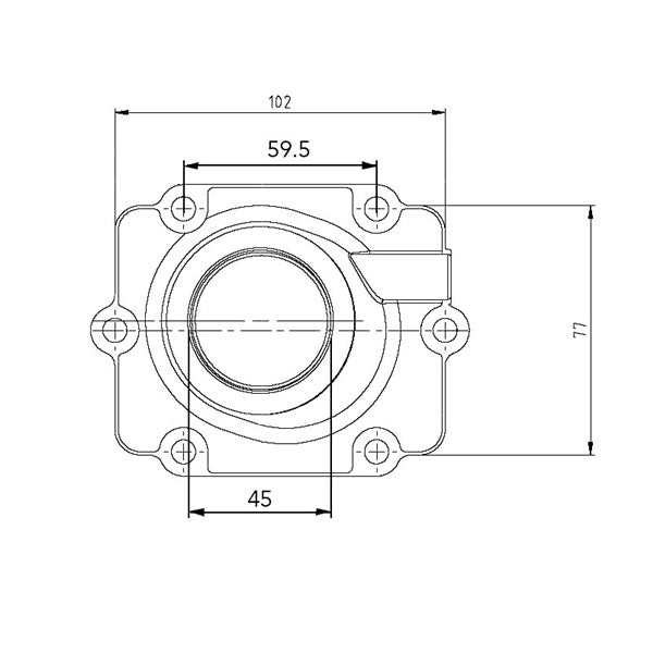 Kimpex Carburetor Adapter Mounting Flange Fits Polaris-Kimpex-Elevate