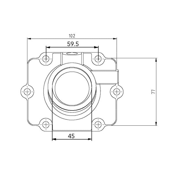 Kimpex Carburetor Adapter Mounting Flange Fits Polaris-Kimpex-Elevate