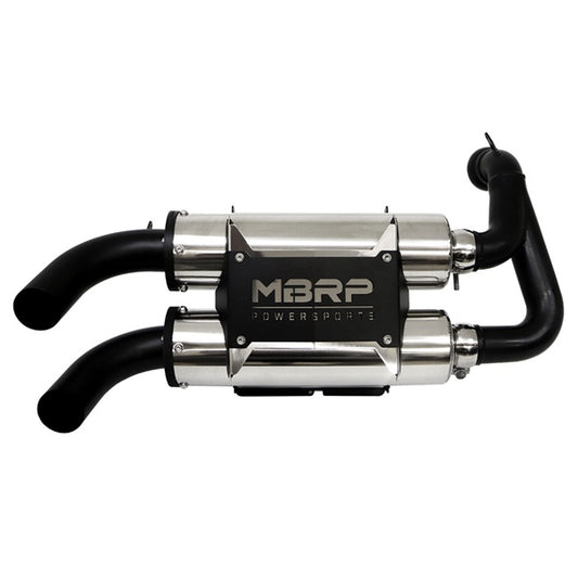 MBRP Powersports PowerTech 4 Slip-on Exhaust Fits Polaris-080383-MBRPpowersports-Elevate