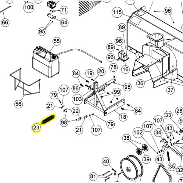 Bercomac Vantage Snowblower Spring