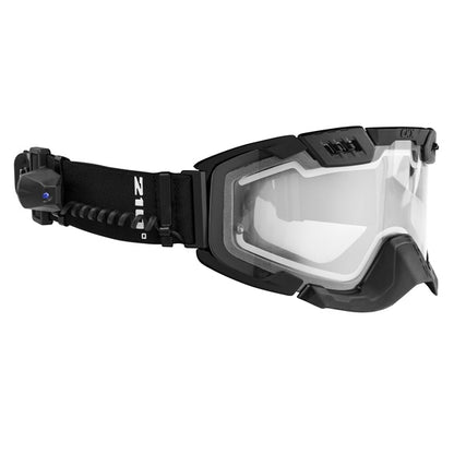 CKX Lunettes Électriques 210° avec Ventilation Contrôlée pour Backcountry Noir Mat