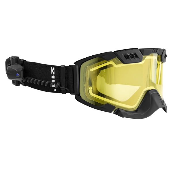 CKX Lunettes Électriques 210° avec Ventilation Contrôlée pour Backcountry Noir Mat