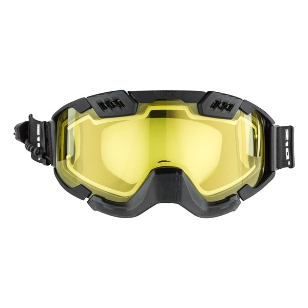 CKX Lunettes Électriques 210° avec Ventilation Contrôlée pour Backcountry Noir Mat