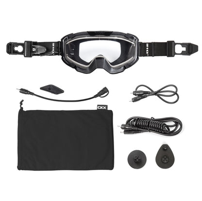 CKX Lunettes isolées électriques 210° pour Trail Noir Mat