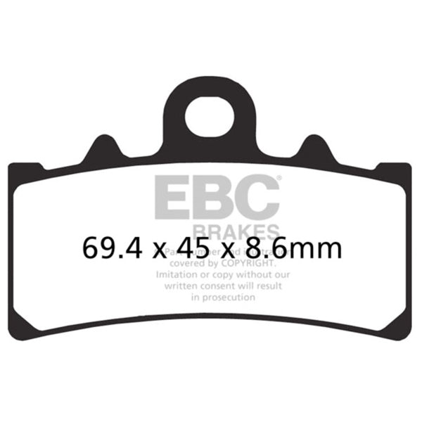 Plaquette de frein EBC EPFA Series Road Race Métal fritté - Avant gauche