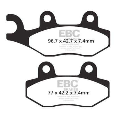 Plaquette de frein EBC SXR Métal fritté - Avant droite