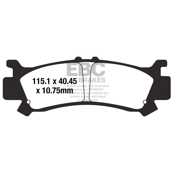 EBC  SXR Brake Pad Sintered metal - Front left