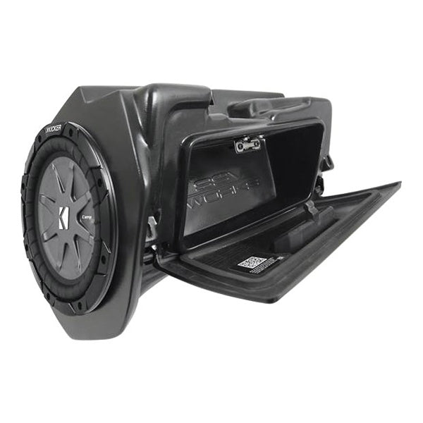 SSV WORKS Kicker Powersport Subwoofer with Box Fits Polaris - Glove box