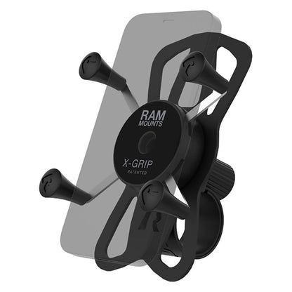 Grand support de téléphone RAM MOUNT X-Grip avec base de guidon à sangle robuste