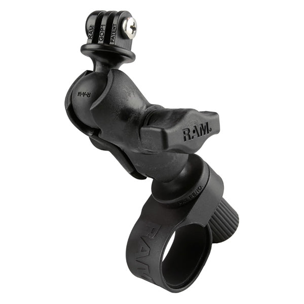 RAM MOUNT Support à double boule à sangle robuste avec adaptateur universel pour caméra d'action