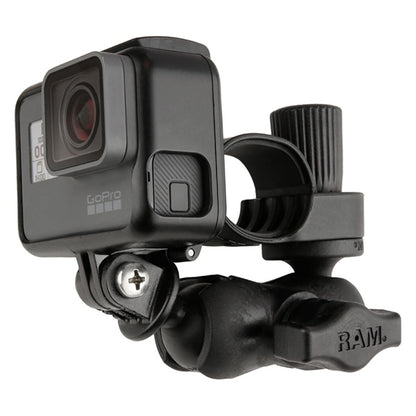 RAM MOUNT Tough-Strap Double Ball Mount with Universal Action Camera Adapter