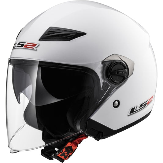 Casque Jet LS2 Track Perle