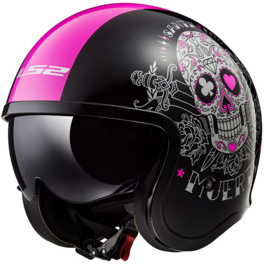 Casque Jet LS2 Spitfire Muerte