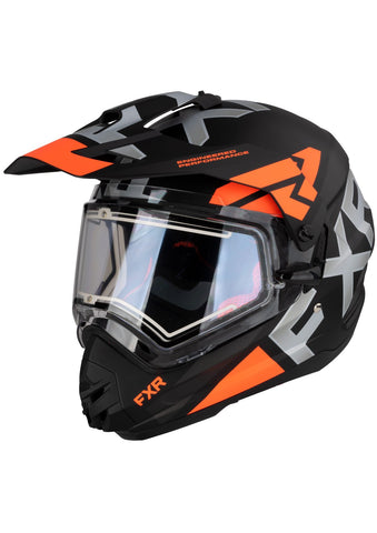 FXR Torque X Evo Helmet w/ E Shield & Sun Shade 21