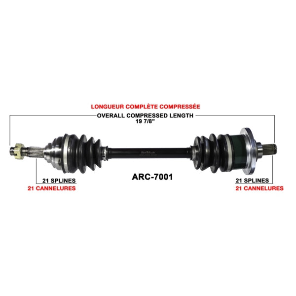 TrakMotive Complete Axle Fits Arctic cat