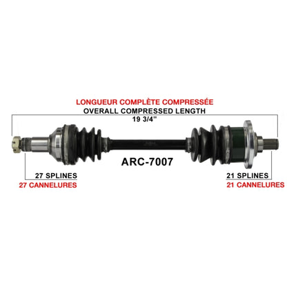 TrakMotive Complete Axle Fits Arctic cat