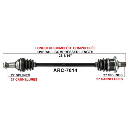 TrakMotive Complete Axle Fits Arctic cat