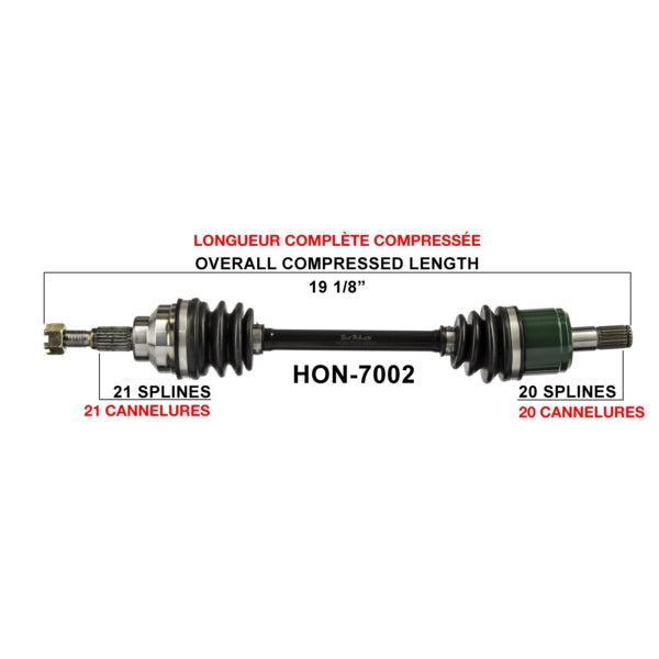 TrakMotive Complete Axle Fits Honda