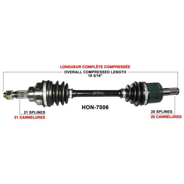 TrakMotive Complete Axle Fits Honda