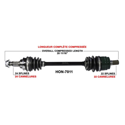 TrakMotive Complete Axle Fits Honda