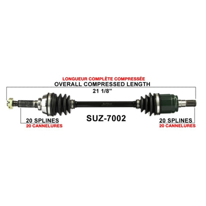 TrakMotive Complete Axle Fits Suzuki