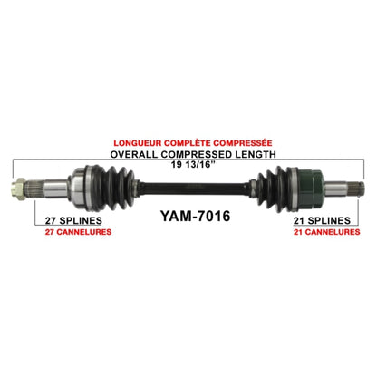 TrakMotive Complete Axle Fits Yamaha