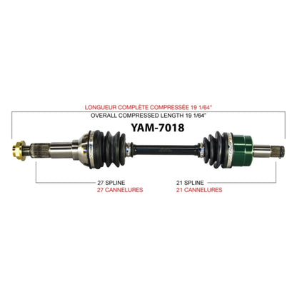 TrakMotive Complete Axle Fits Yamaha