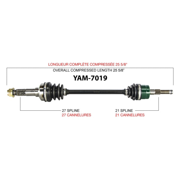 TrakMotive Complete Axle Fits Yamaha