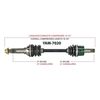 TrakMotive Complete Axle Fits Yamaha