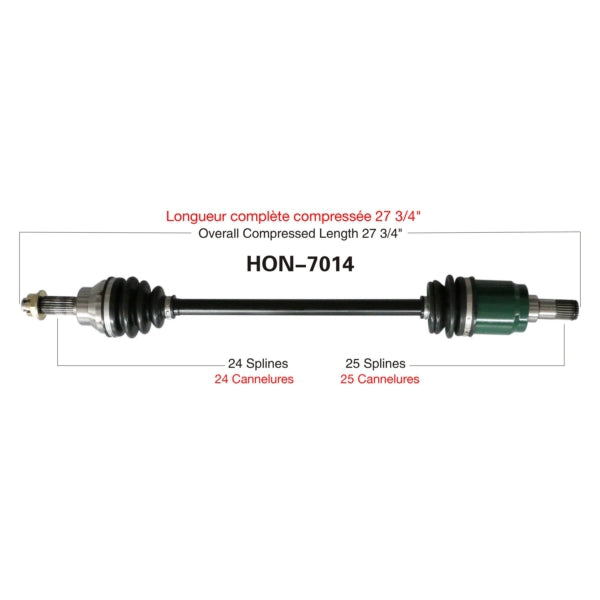 TrakMotive Complete Axle Fits Honda