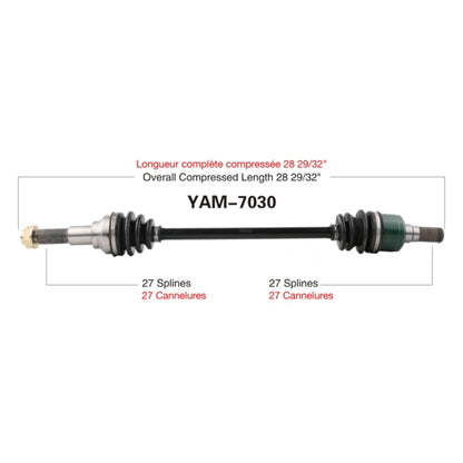 TrakMotive Complete Axle Fits Yamaha