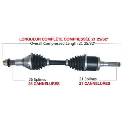 TrakMotiveHD Complete HD Axle Fits Can-am