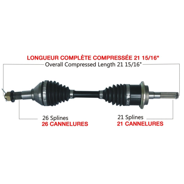 TrakMotiveHD Complete HD Axle Fits Can-am