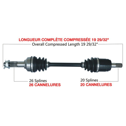 TrakMotive Complete Axle Fits Honda