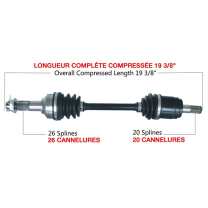 TrakMotive Complete Axle Fits Honda