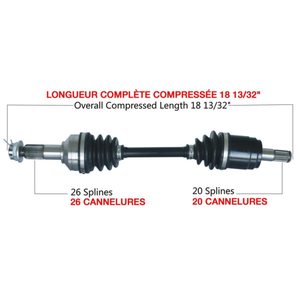 TrakMotive Complete Axle Fits Honda