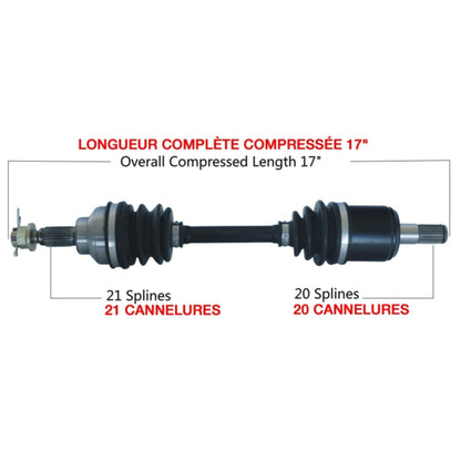 TrakMotive Complete Axle Fits Honda