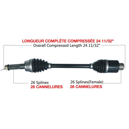 TrakMotiveHD Complete HD Axle Fits Polaris